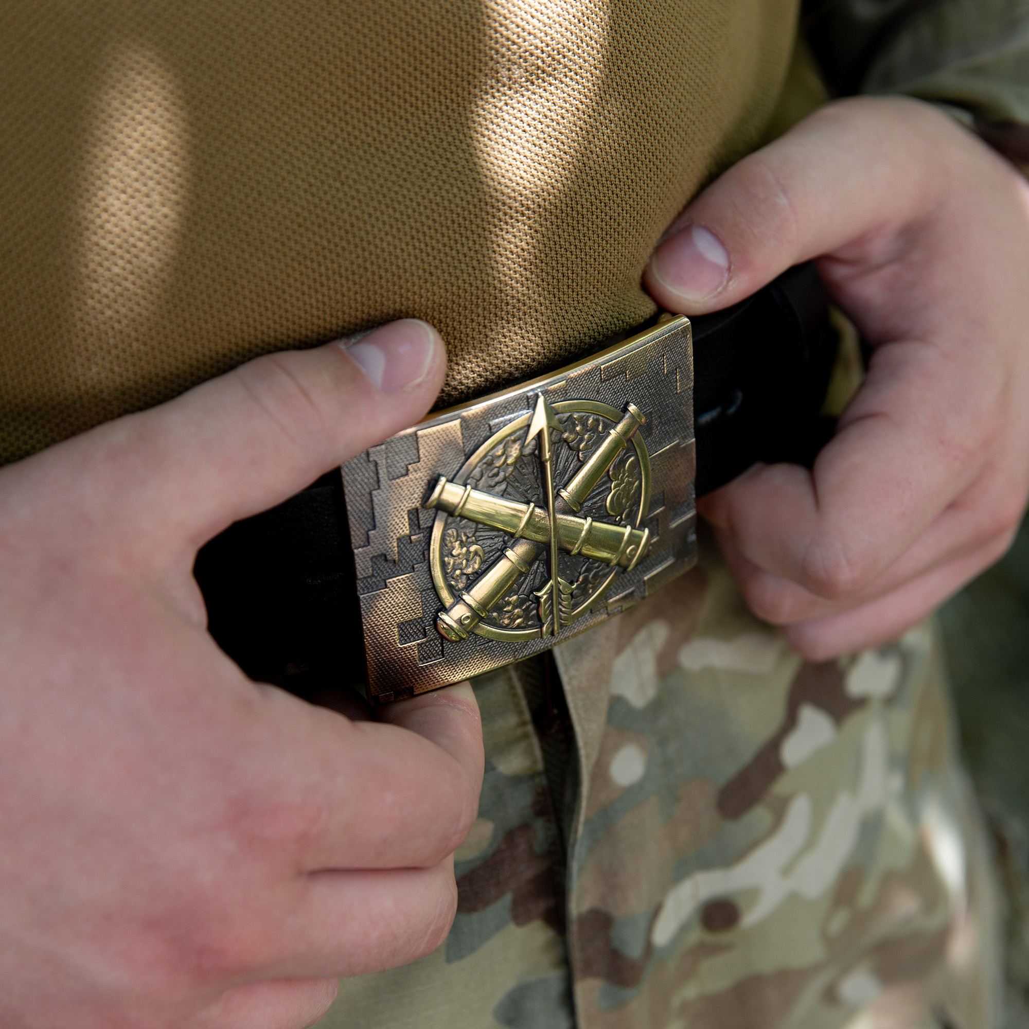 Шкіряний ремінь "Зенітно-Ракетні Війська. ППО"